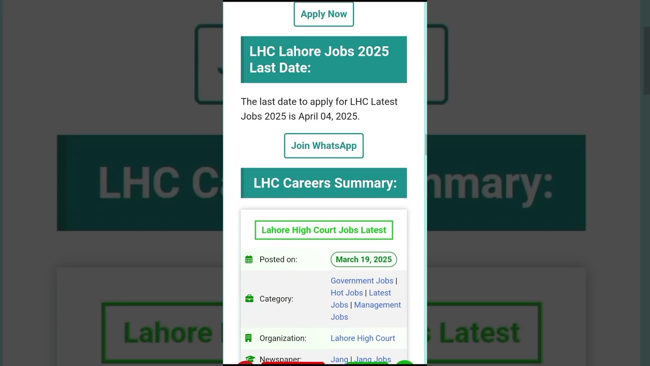 LHC jobs Apply today 