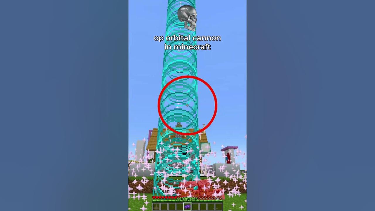 op orbital cannon in minecraft 🤯 - YouTube