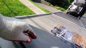 How to: install flat spline in screen door
