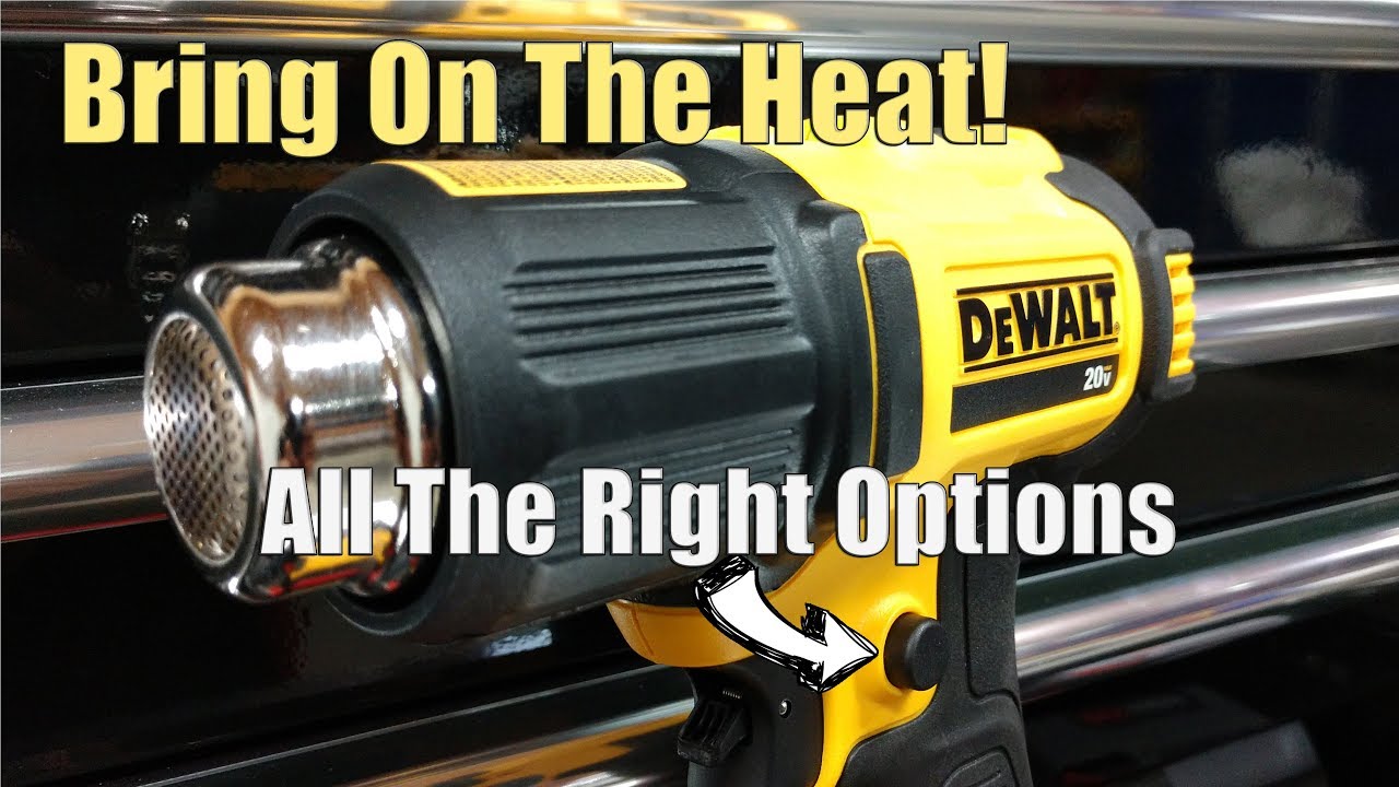 DeWalt 20V Heat Gun DCE530 unboxing and demo DCE530P1 