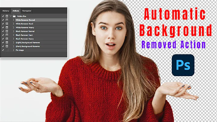 1 Click Automatic Background Remover Photoshop action 2021 - Automatic Background Remover Photoshop