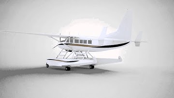 3D model of Cessna Caravan Amphibian (promotion video)