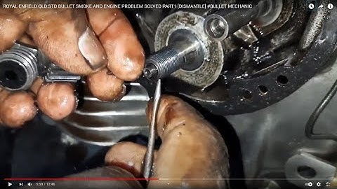 ROYAL ENFIELD OLD STD BULLET SMOKE AND ENGINE PROBLEM SOLVED PART1 [DISMANTLE] #BULLET MECHANIC