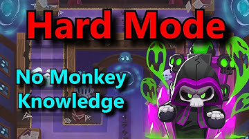 BTD6 Midnight Mansion - Hard Mode  (No Monkey Knowledge)