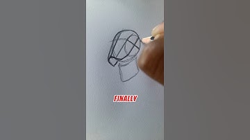 This Loomis Trick Makes Upward Heads EASY 👆✨ #foryou #art #shorts #howtodraw #easydrawing #sketch