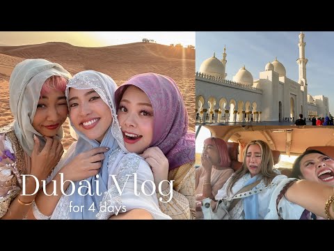 【ドバイVlog】直美さん・テルマちゃんと爆笑旅🐫🤣砂漠ツアー/モスク/ラクダライド