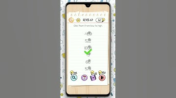Brain Test Level 67(Click them from low to high) walkthrough solution by #iQgaming