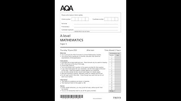 AQA A Level MathemATIcs Paper 3 2025