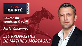 Pronostics Quinté PMU - 100% Quinté du Vendredi 5 avril à Paris-Vincennes