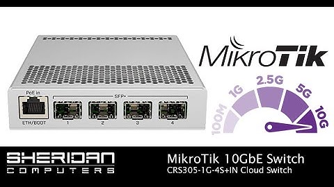MikroTik CRS305-1G-4S+IN 10GbE Switch Unboxing