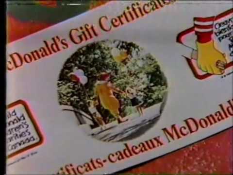 mcdonalds holiday gift certificate commercial 1990 youtube mcdonalds gift certificate