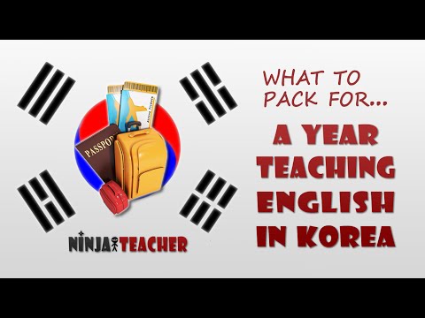 What To Pack For A Year Teaching English In Korea
