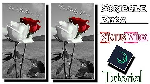 How to create scribble zaps Text status in alight motion technical afshan preset alight motion