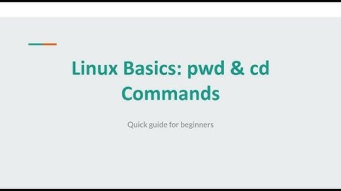Linux Basics: pwd & cd Commands