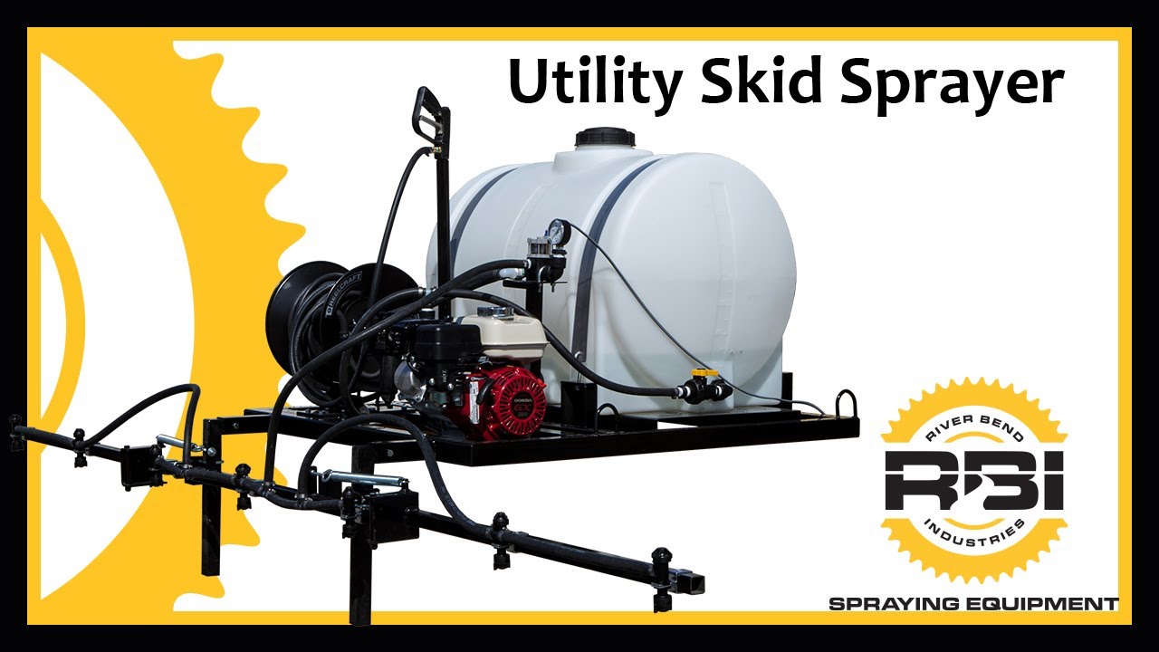 65 Gallon UTV Skid Sprayer 7 Tip Breakaway boom 12 Volt