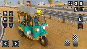Tuk Tuk Rickshaw Taxi City Driving Gameplay – Ultra Realistic Android TukTuk Simulator Part #1 