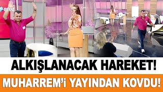 Esra Ezmeci'den alkışlanacak hareket! Hadsiz konuşma yapan Muharrem'i canlı yayından kovdu!