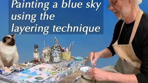 How to paint a blue sky