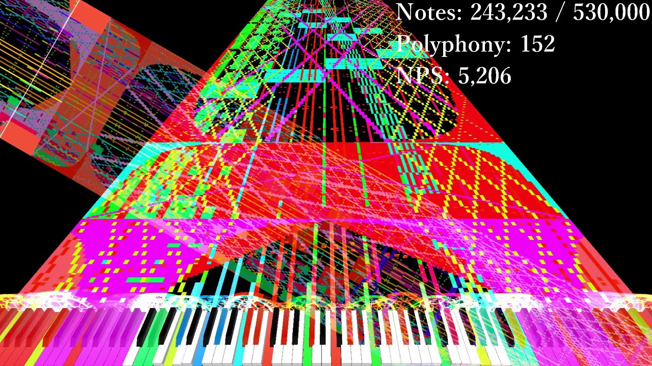 (Black MIDI)初音ミクの消失/Disappearance of Hatsune Miku | 530K