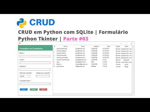 CRUD em Python com SQLite | Formulário Python Tkinter | parte #03