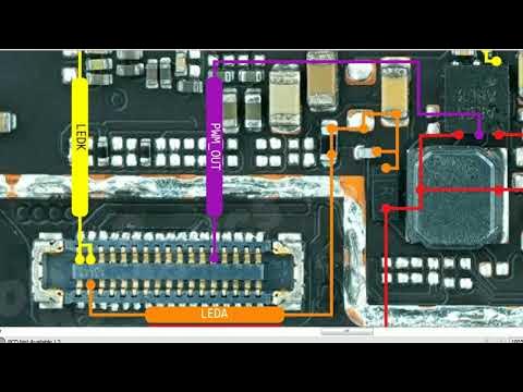 SCHEMATIC jalur lampu lcd Vivo y15 - YouTube