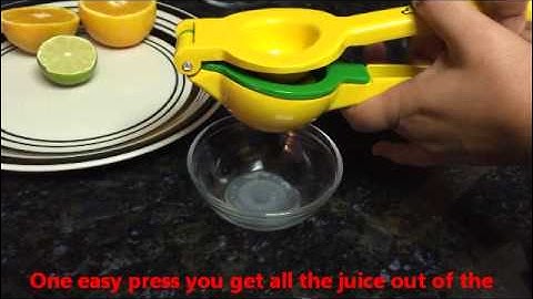 Bru Joy Citrus Press Review Video Part 1 - How to Squeeze Lemons and Limes