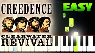 Creedence Clearwater Revival - Have You Ever Seen The Rain - EASY Piano Tutorial