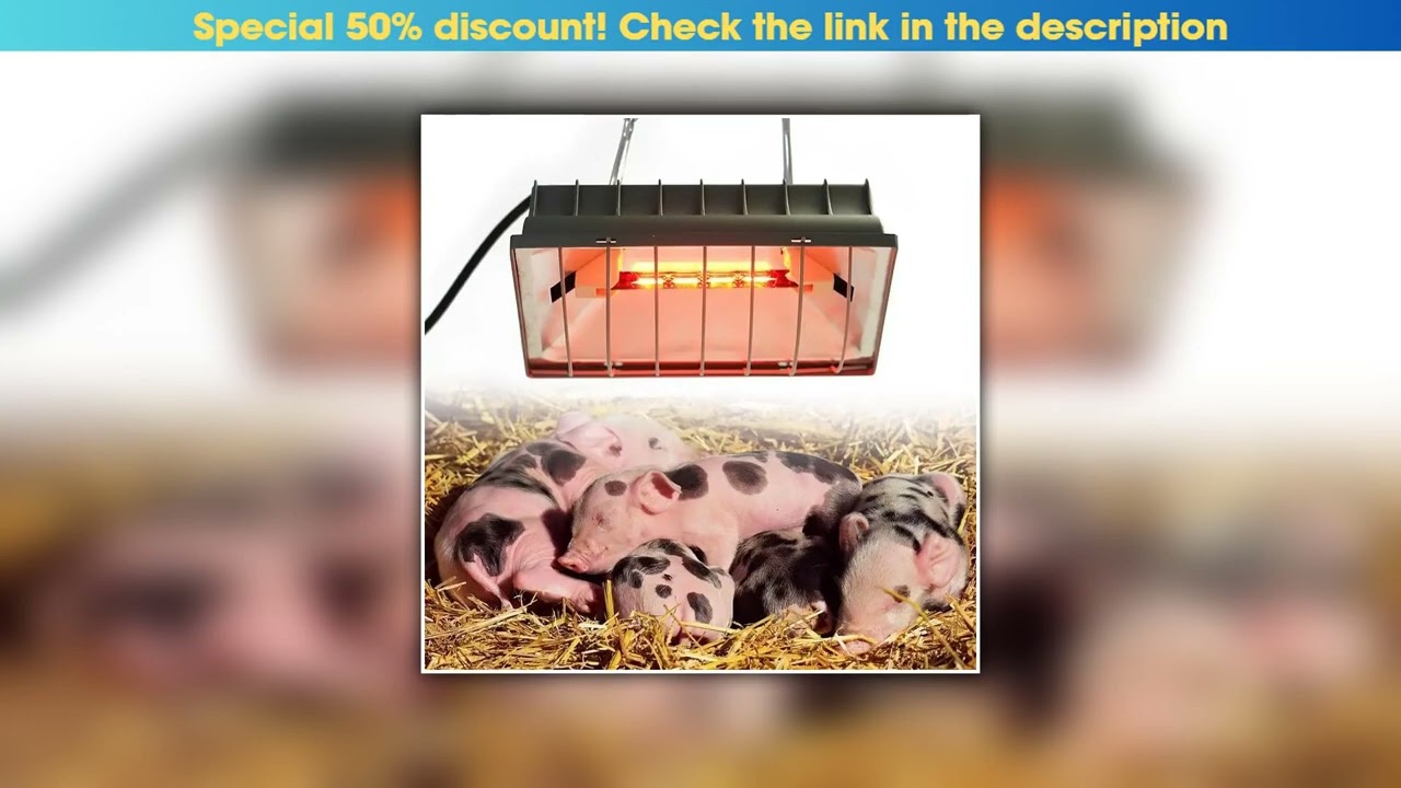 Exclusive Automatic Heating Breeding Equipment Livestock Insulation Lamp Adjustable Temperature Pet