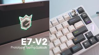 E7-V2 Prototype Overview & Typing Sounds (Obsidian Switches, GMK Oblivion Keycaps)