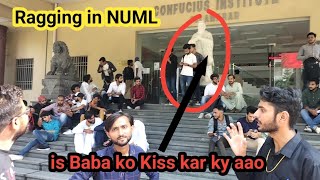 First Day Ragging at NUML // Ragging from juniors // Funny Tasks