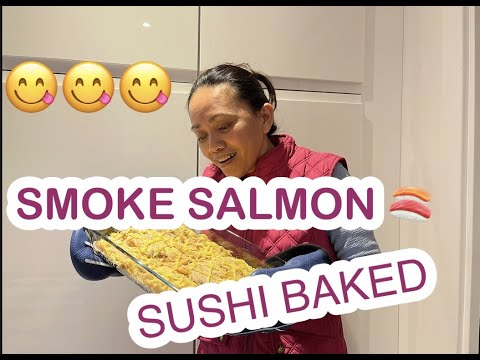 Video: How To Make Smoked Salmon Sushi Pie