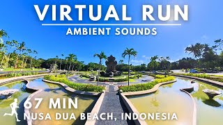 Virtual Running Video for Tredmill in Paradise Bali Island, Nusa Dua Beach #Indonesia #virtualrun