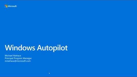 VSMUG 2020-06 | Michael Niehaus on Autopilot and Intune
