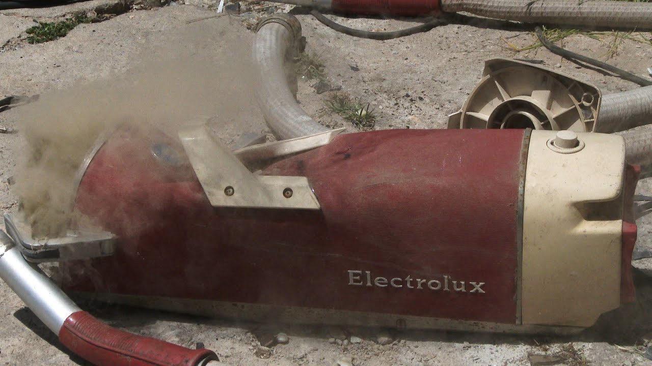 Smash Vintage Electrolux Spaceship Vacuum with Motor Burn Out