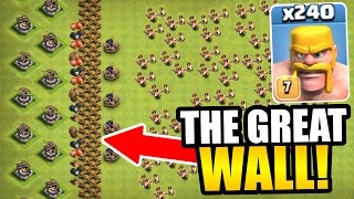 "THE GREAT WALL OF CLASH OF CLANS!" - INSANE TROLL BASE GAME PLAY! "THE GREAT WALL OF CLASH OF CLANS!" - INSANE TROLL BASE GAME PLAY!