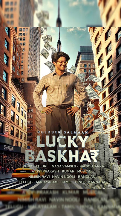 🎬 Lucky Basker – Movie Poster Design 🌟 Which part do you love the most? 👇