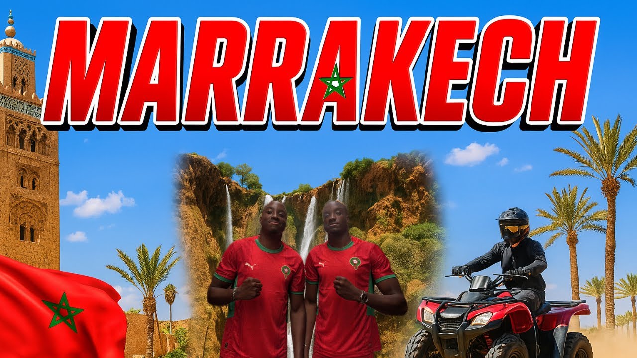VLOG MARRAKECH 2025 : Désert, Médina, Shopping et Cascades 🇲🇦 #marrakech #vlog #twins #voyage #maroc