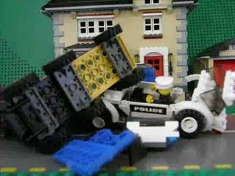 car crash lego