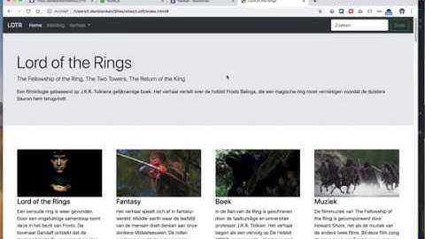 Site met Bootstrap 5: navigatiebalk