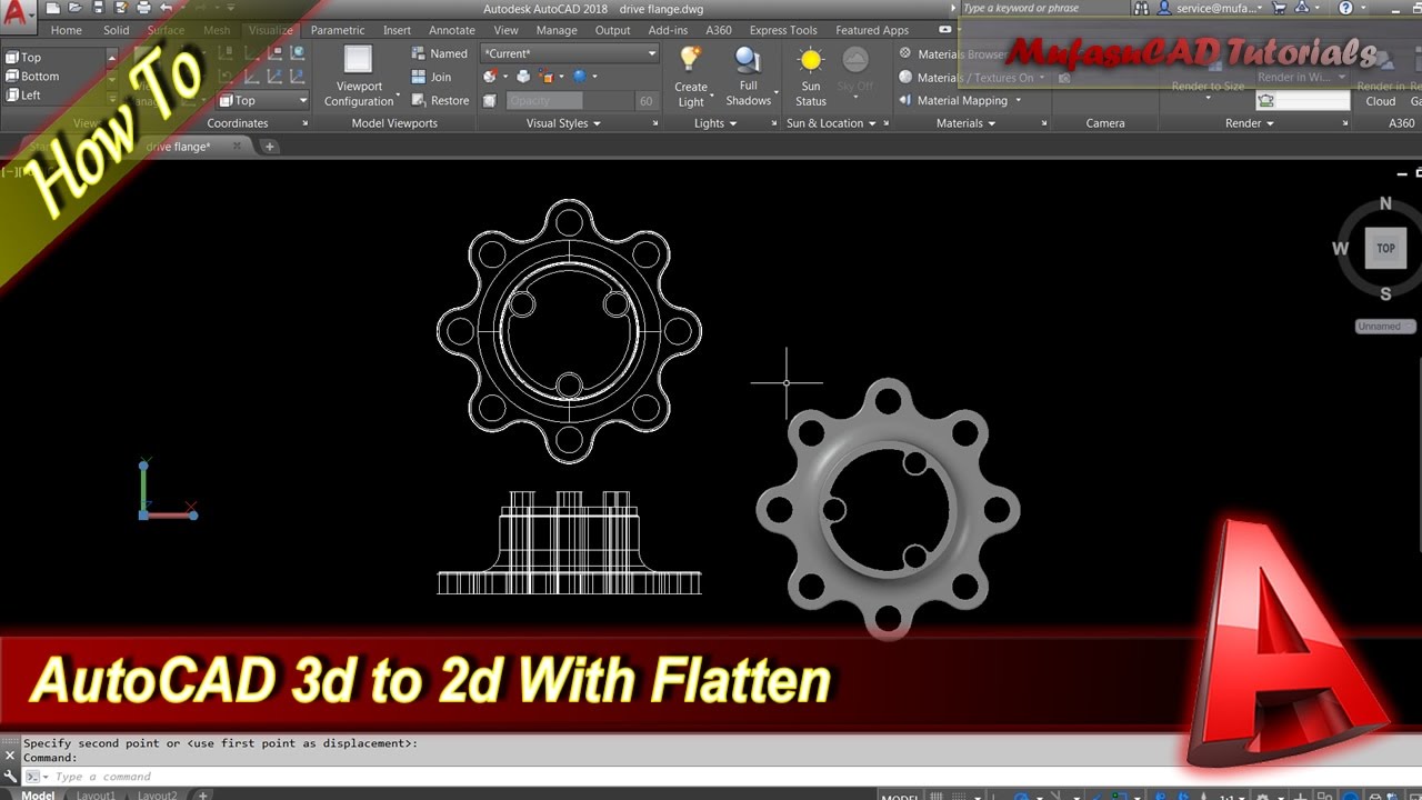 Update AutoCAD How To Flatten 3D to 2D