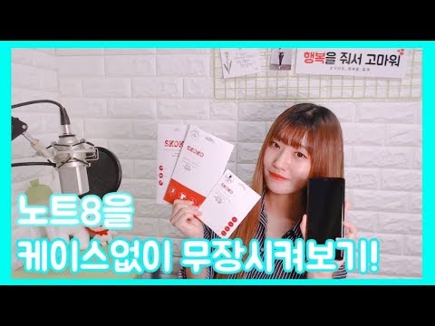 [Review] 갤럭시노트8을 각종필름으로 케이스없이 무장시켜 보았다! [레블]