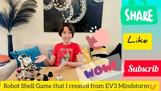 Robot Shell Game that I created from EV3 Mindstorm