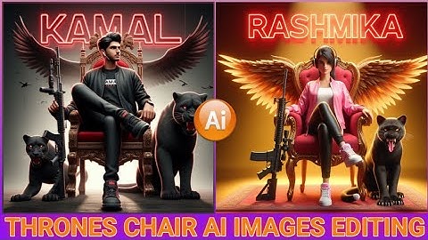 ATTITUDE BOY AI PHOTO EDITING | THRONES CHAIR IMAGES EDITOR | BING IMAGE CREATOR | Techno Gaighat