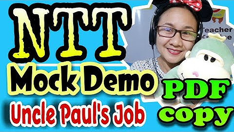 51Talk NTT Mock Demo Uncle Paul