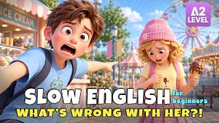 Leo Went to a Theme Park... Then He Helped a Girl in Trouble! | Slow English Listening (A2 Level) screenshot 5