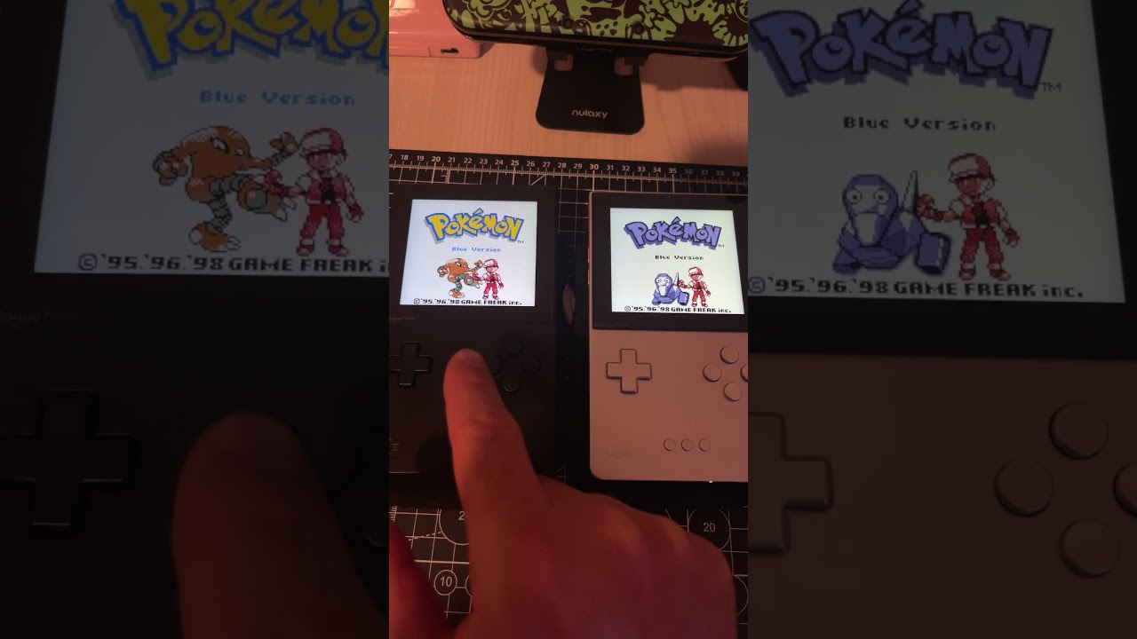 Pokemon Blue colorized hack with gen 2 sprites 