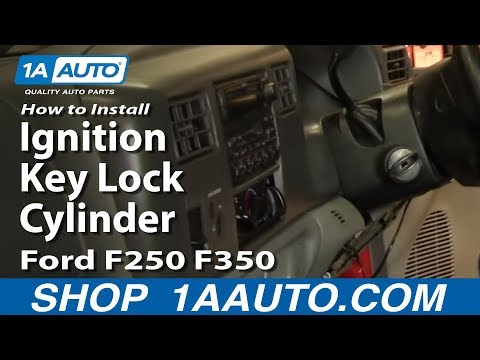 How to change ingnition lock 90 ford f250 #2