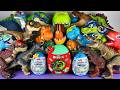 Jurassic World Unboxing Review Asmr Colorful Dinosaur T-rex Carnotaurus Spino Giga ZURU Smashers Egg