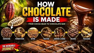 How Chocolate Is Made | From Cocoa Bean To Chocolate Bar Factory Process