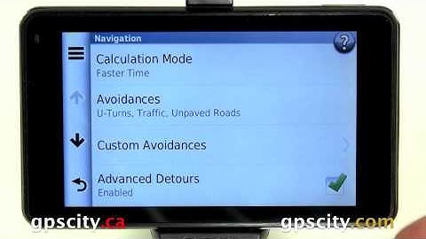 Garmin Nuvi 3490LMT & 3450LM: Navigation Settings